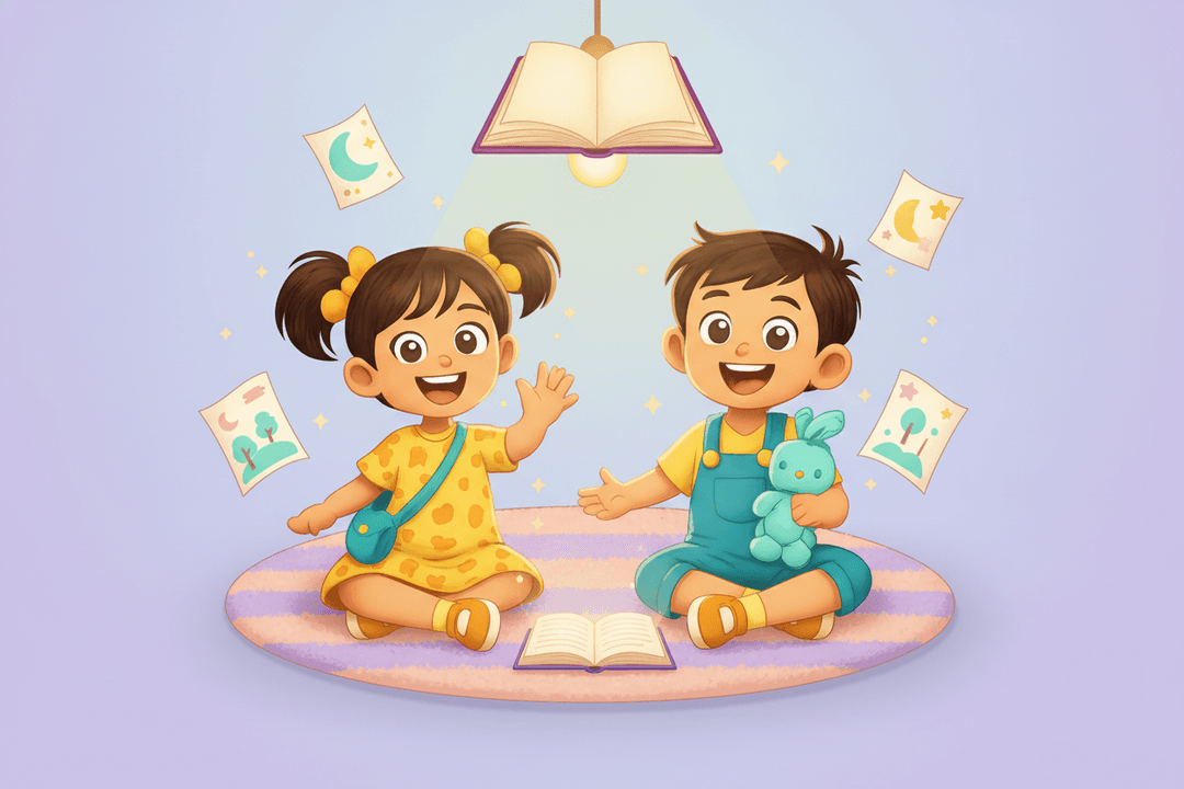Lalli and Fafa sharing a story together